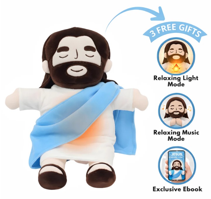 Breathing Jesus Plush For Anxiety
