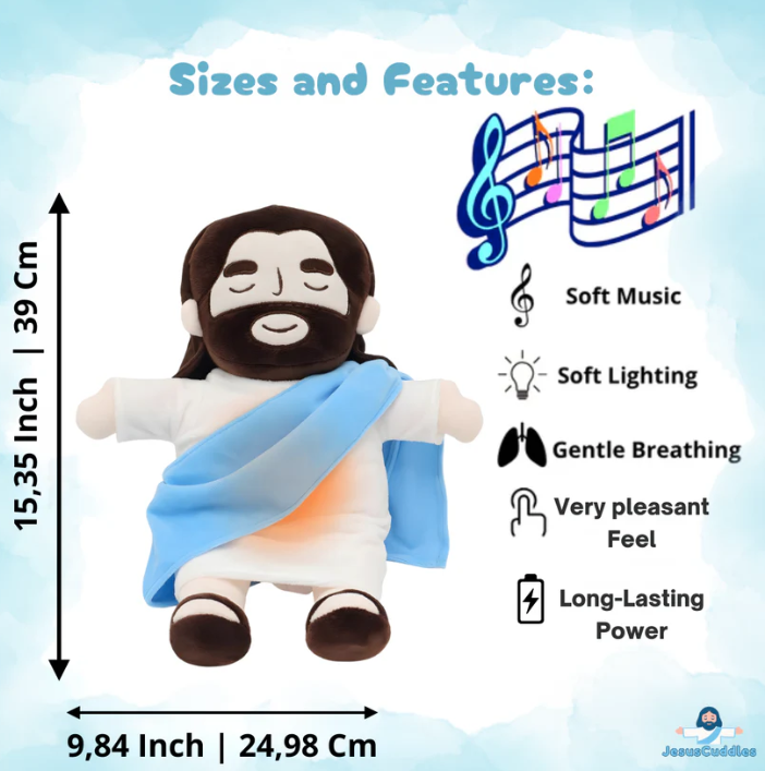 Breathing Jesus Plush For Anxiety