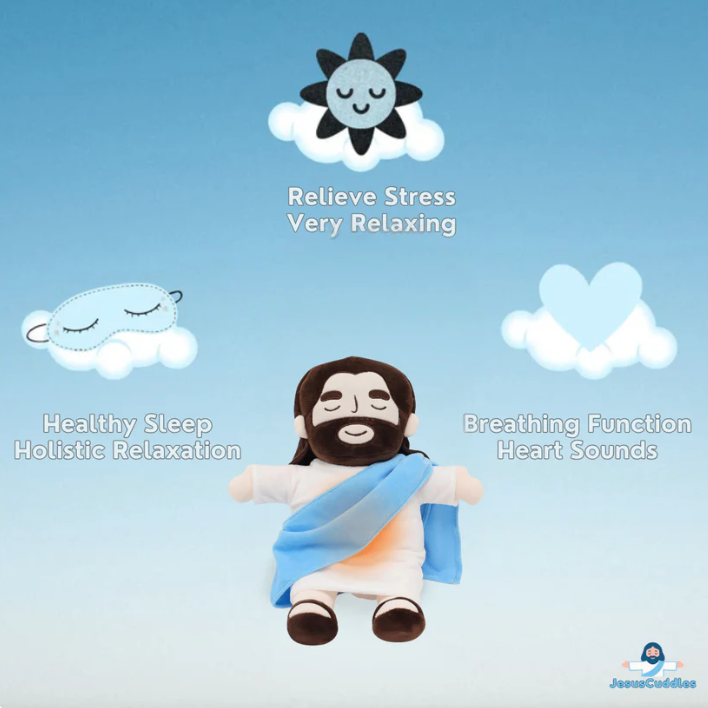 Breathing Jesus Plush For Anxiety