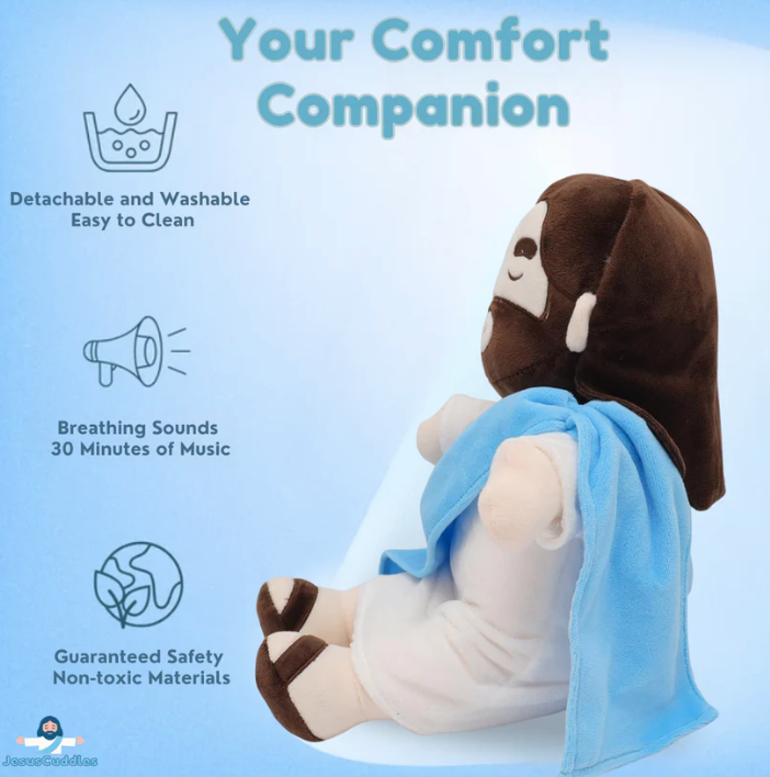 Breathing Jesus Plush For Anxiety